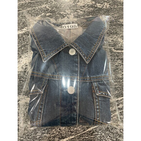 Vintage Denim Jacket Medium VTG Liz Claiborne Jean Jacket VTG Jean Button Down M - Picture 13 of 14